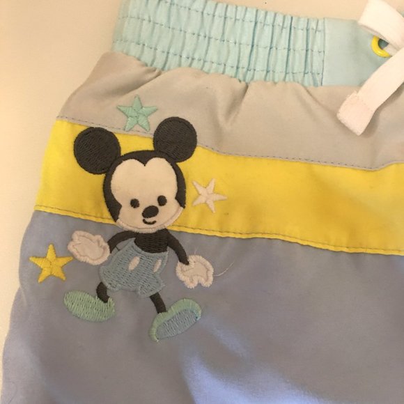 DISNEY BABY Mickey Mouse Baby Boy Swimsuit - Rash Guard and Swim Trunk  🐭 - Picture 8 of 15